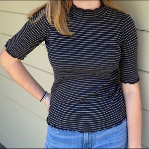 Stripped half sleeve shirt